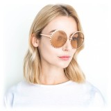 Linda Farrow - 662 C5 Round Sunglasses - Rose Gold - Linda Farrow Eyewear