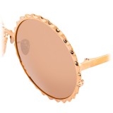 Linda Farrow - 662 C3 Round Sunglasses - Rose Gold - Linda Farrow Eyewear