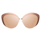 Linda Farrow - 579 C3 Cat Eye Sunglasses - Copper - Linda Farrow Eyewear