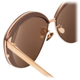 Linda Farrow - 579 C3 Cat Eye Sunglasses - Copper - Linda Farrow Eyewear