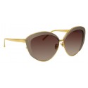 Linda Farrow - 579 C5 Cat Eye Sunglasses - Taupe - Linda Farrow Eyewear