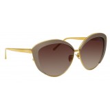 Linda Farrow - 579 C5 Cat Eye Sunglasses - Taupe - Linda Farrow Eyewear