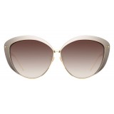 Linda Farrow - 579 C5 Cat Eye Sunglasses - Taupe - Linda Farrow Eyewear