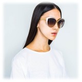 Linda Farrow - 579 C5 Cat Eye Sunglasses - Taupe - Linda Farrow Eyewear