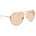 Linda Farrow - 425 C15 Aviator Sunglasses - Rose Gold - Linda Farrow Eyewear