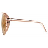 Linda Farrow - 425 C15 Aviator Sunglasses - Rose Gold - Linda Farrow Eyewear