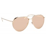 Linda Farrow - 425 C3 Aviator Sunglasses - Rose Gold - Linda Farrow Eyewear - Kourtney Kardashian - Olivia Munn - Official