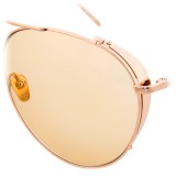 Linda Farrow - 425 C15 Aviator Sunglasses - Rose Gold - Linda Farrow Eyewear