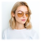 Linda Farrow - 425 C15 Aviator Sunglasses - Rose Gold - Linda Farrow Eyewear