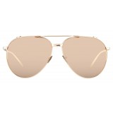 Linda Farrow - 425 C3 Aviator Sunglasses - Rose Gold - Linda Farrow Eyewear - Kourtney Kardashian - Olivia Munn - Official