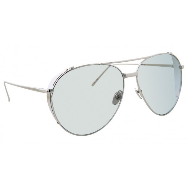 Linda Farrow - 425 C14 Aviator Sunglasses - White Gold - Linda Farrow Eyewear