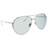 Linda Farrow - 425 C14 Aviator Sunglasses - White Gold - Linda Farrow Eyewear