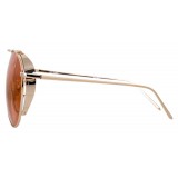 Linda Farrow - 425 C16 Aviator Sunglasses - Light Gold - Linda Farrow Eyewear