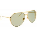 Linda Farrow - 425 C13 Aviator Sunglasses - Yellow Gold - Linda Farrow Eyewear