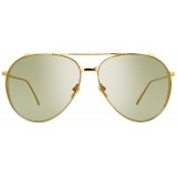 Linda Farrow - 425 C13 Aviator Sunglasses - Yellow Gold - Linda Farrow Eyewear