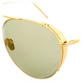 Linda Farrow - 425 C13 Aviator Sunglasses - Yellow Gold - Linda Farrow Eyewear