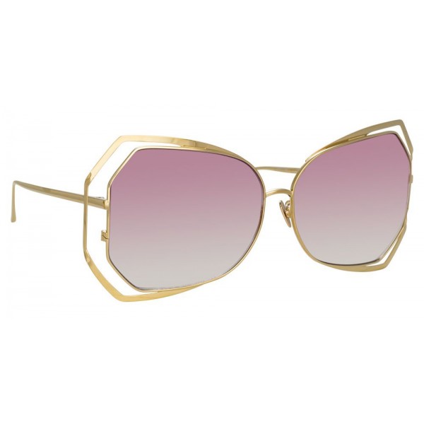 Linda Farrow - 695 C8 Oversized Sunglasses - Light Gold - Linda Farrow Eyewear