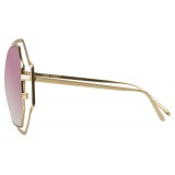 Linda Farrow - 695 C8 Oversized Sunglasses - Light Gold - Linda Farrow Eyewear