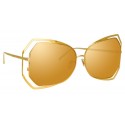 Linda Farrow - 695 C1 Oversized Sunglasses - Yellow Gold - Linda Farrow Eyewear