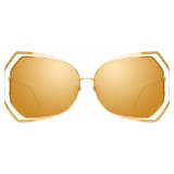 Linda Farrow - 695 C1 Oversized Sunglasses - Yellow Gold - Linda Farrow Eyewear