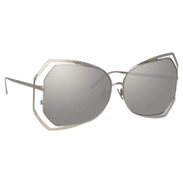 Linda Farrow - 695 C2 Oversized Sunglasses - White Gold - Linda Farrow Eyewear