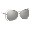 Linda Farrow - 695 C2 Oversized Sunglasses - White Gold - Linda Farrow Eyewear