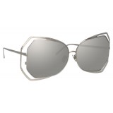 Linda Farrow - 695 C2 Oversized Sunglasses - White Gold - Linda Farrow Eyewear