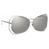Linda Farrow - 695 C2 Oversized Sunglasses - White Gold - Linda Farrow Eyewear