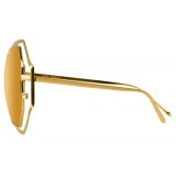 Linda Farrow - 695 C1 Oversized Sunglasses - Yellow Gold - Linda Farrow Eyewear