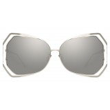 Linda Farrow - 695 C2 Oversized Sunglasses - White Gold - Linda Farrow Eyewear