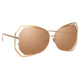 Linda Farrow - 695 C3 Oversized Sunglasses - Rose Gold - Linda Farrow Eyewear