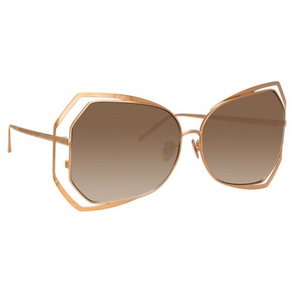 Linda Farrow - 695 C6 Oversized Sunglasses - Rose Gold - Linda Farrow ...