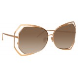 Linda Farrow - 695 C6 Oversized Sunglasses - Rose Gold - Linda Farrow Eyewear