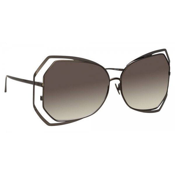 Linda Farrow - 695 C7 Oversized Sunglasses - Nickel - Linda Farrow Eyewear