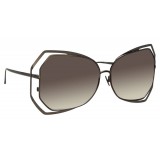 Linda Farrow - 695 C7 Oversized Sunglasses - Nickel - Linda Farrow Eyewear