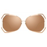 Linda Farrow - 695 C3 Oversized Sunglasses - Rose Gold - Linda Farrow Eyewear