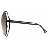 Linda Farrow - 695 C7 Oversized Sunglasses - Nickel - Linda Farrow Eyewear