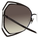 Linda Farrow - 695 C7 Oversized Sunglasses - Nickel - Linda Farrow Eyewear