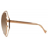 Linda Farrow - 695 C6 Oversized Sunglasses - Rose Gold - Linda Farrow Eyewear