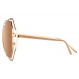 Linda Farrow - 695 C3 Oversized Sunglasses - Rose Gold - Linda Farrow Eyewear