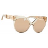 Linda Farrow - 388 C14 Cat Eye Sunglasses - Ash - Linda Farrow Eyewear