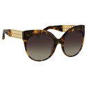 Linda Farrow - Occhiali da Sole Cat Eye 388 C15 - Tartaruga - Linda Farrow Eyewear