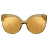 Linda Farrow - Occhiali da Sole Cat Eye 388 C17 - Rugiada - Linda Farrow Eyewear