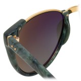 Linda Farrow - 136 C37 Cat Eye Sunglasses - Jade - Linda Farrow Eyewear