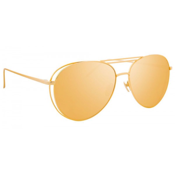 Linda Farrow - 575 C1 Aviator Sunglasses - Gold - Linda Farrow Eyewear