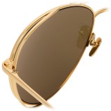 Linda Farrow - 575 C1 Aviator Sunglasses - Gold - Linda Farrow Eyewear