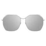 Linda Farrow - 350 C12 Oversized Sunglasses - White Gold - Linda Farrow Eyewear