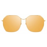 Linda Farrow - 350 C11 Oversized Sunglasses - Gold - Linda Farrow Eyewear