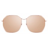 Linda Farrow - 350 C13 Oversized Sunglasses - Rose Gold - Linda Farrow Eyewear