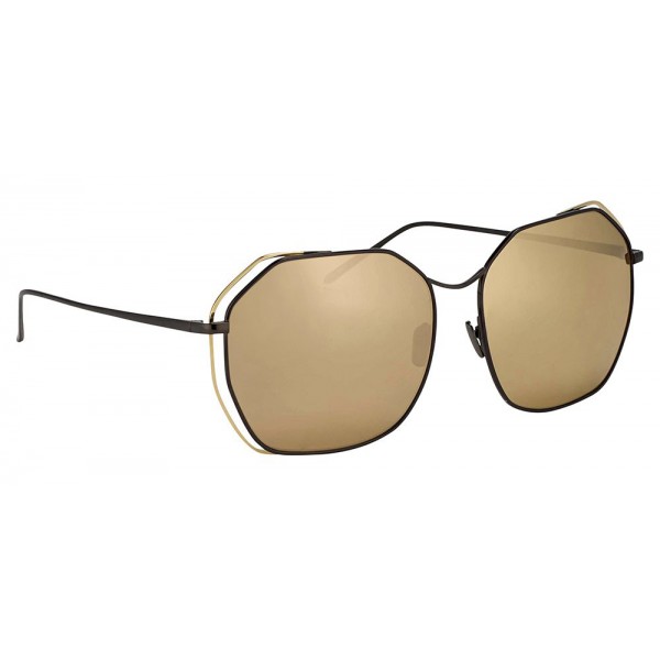 Linda Farrow - Occhiali da Sole Oversize 350 C8 - Oro - Linda Farrow Eyewear